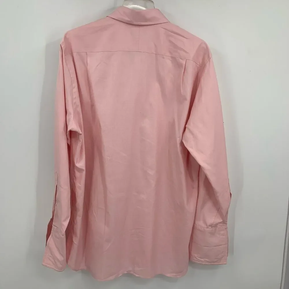 🩵JCREW mens 16.5-33 pink Cotton button down shirt